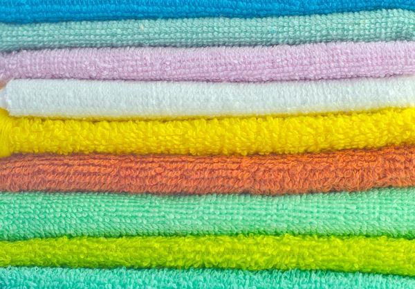 Assortment of soap and towels — Stock Photo, Image