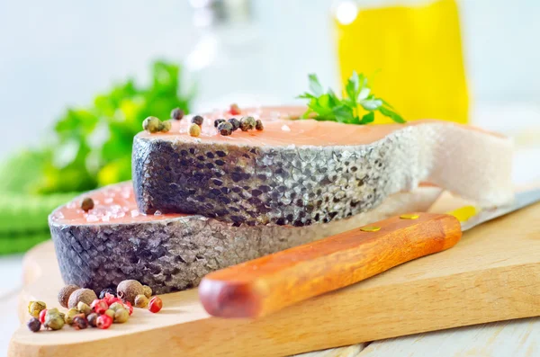 Raw salmon — Stock Photo, Image