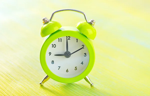 Green clock — Stock Photo, Image