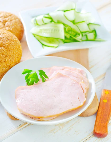 Ingredients for sandwich — Stock Photo, Image