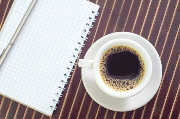 Coffee and note — Stock Photo, Image