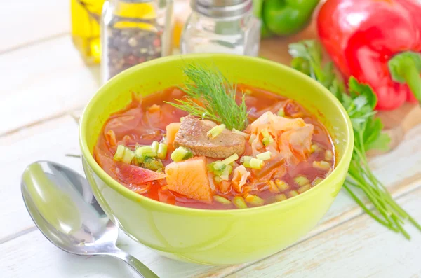 Frische Suppe — Stockfoto