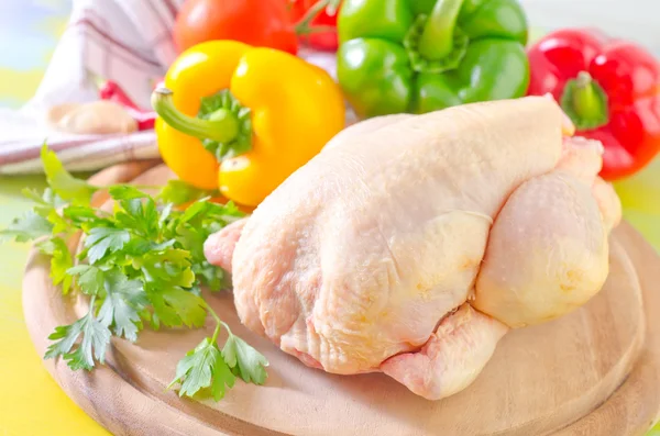 Chicken and vegetables — Stock Photo, Image