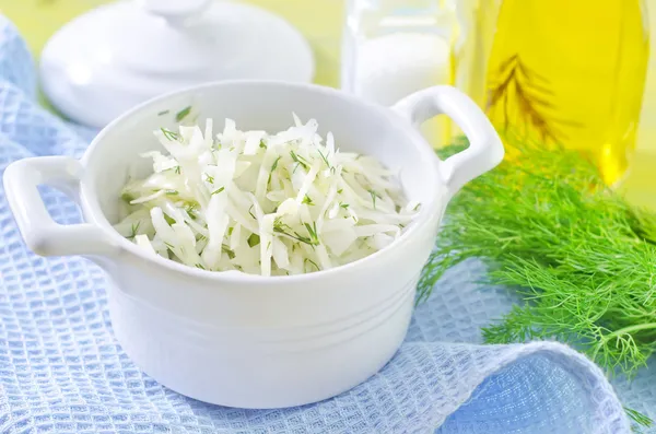 Salad from cabbage — Stock Photo, Image