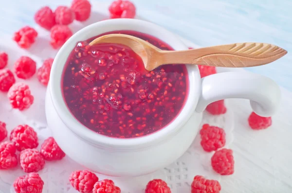 Raspberry jam — Stock Photo, Image