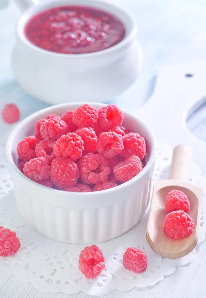 Raspberry and jam — Stock Photo, Image