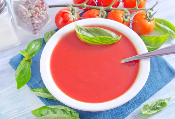 Sopa de tomate —  Fotos de Stock