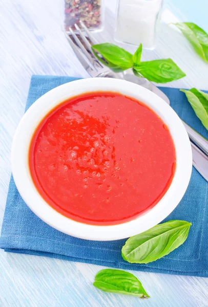 Sopa de tomate — Fotografia de Stock