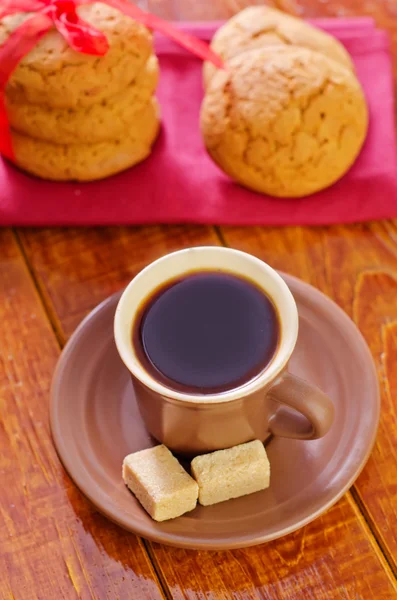 Cookies med kaffe — Stockfoto
