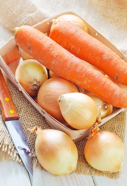 Onion and carrot — Stock Image Onion and carrot Royalty Free Stock Photos