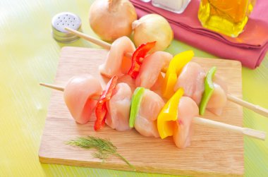 Sebzeli tavuk kebabı