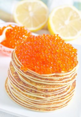 havyar ile Pancakes