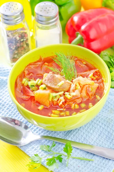 Supă de sfeclă roșie — Fotografie, imagine de stoc