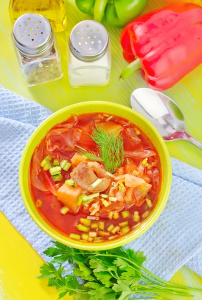 Rote-Bete-Suppe — Stockfoto