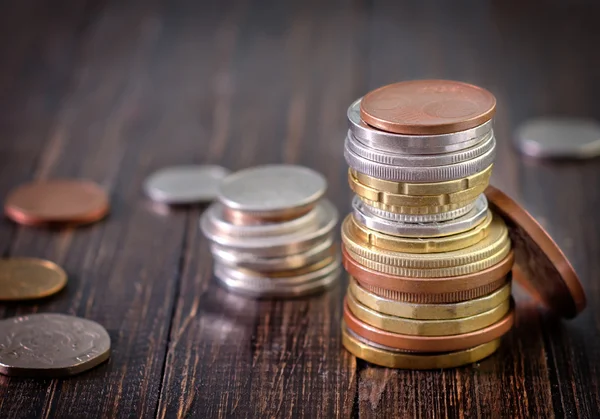 Columnas de monedas — Foto de Stock