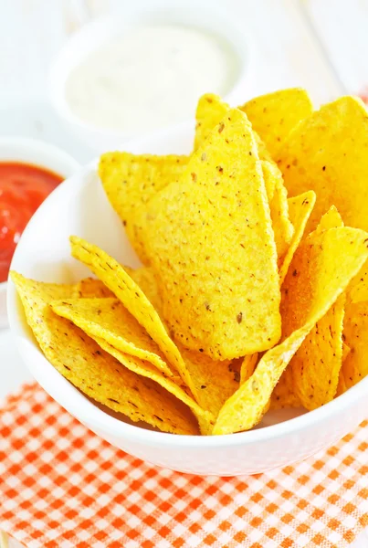 Molhos para nachos — Fotografia de Stock