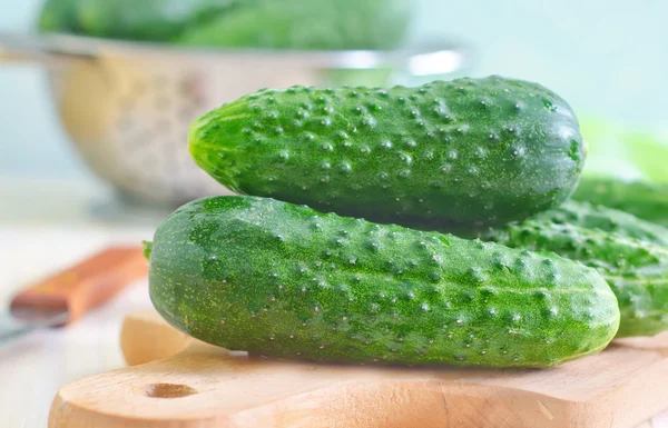 Cucumber on the board — Stock Photo, Image