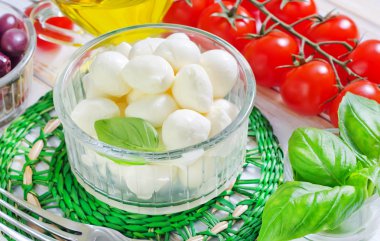 caprese için malzemeler