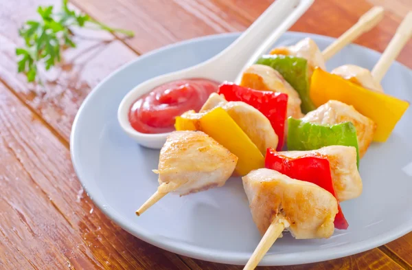 Kebab on a plate — Stock Photo, Image