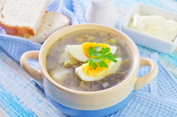 Grüne Suppe — Stockfoto