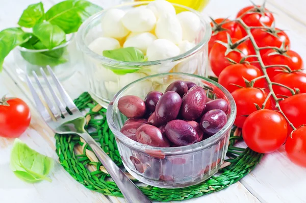 Ingredients for caprese — Stock Photo, Image