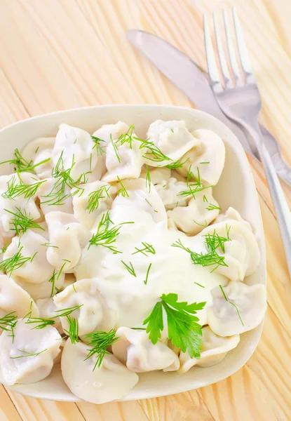 Pelmeni. — Foto de Stock