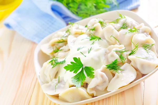 Pelmeni — Stock Photo, Image