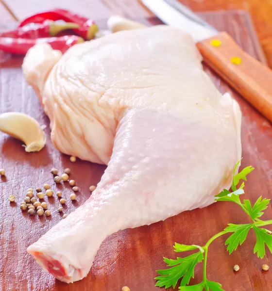Syrové kuřecí stehno — Stock fotografie