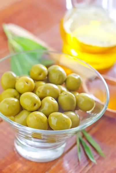 Green olives — Stock Photo, Image