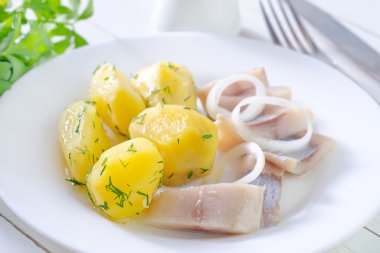 patates ve ringa balığı