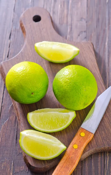 Tranches de citrons verts — Photo