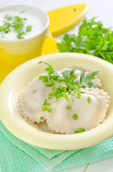 Dumplings i en skål — Stockfoto