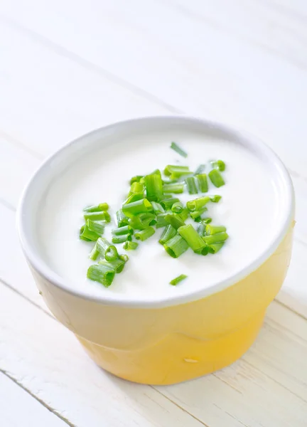 Sour cream — Stock Photo, Image