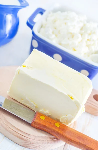 バター、ミルク、コテージ — ストック写真
