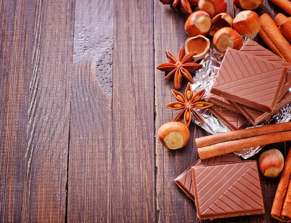 Chocolate pieces — Stock Photo, Image