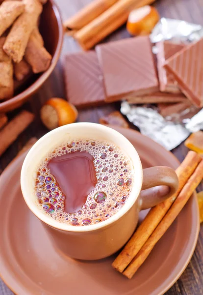 Coffee with chocolate — Stock Photo, Image