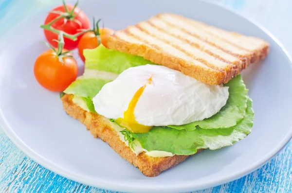 Sandwich with egg — Stock Photo, Image