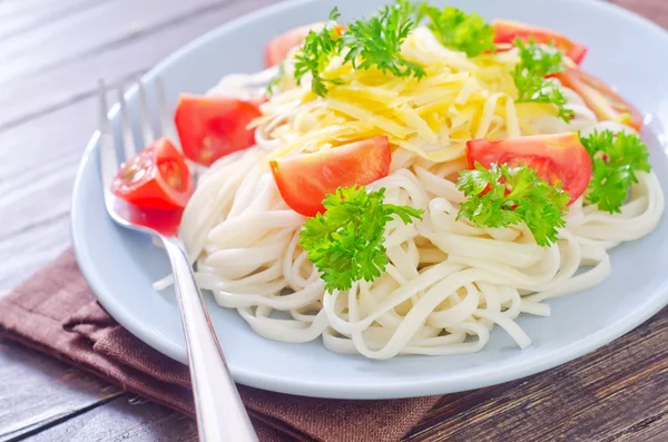 Pasta with cheese — Stock Photo, Image