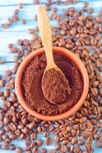 Coffee in a bowl — Stock Photo, Image