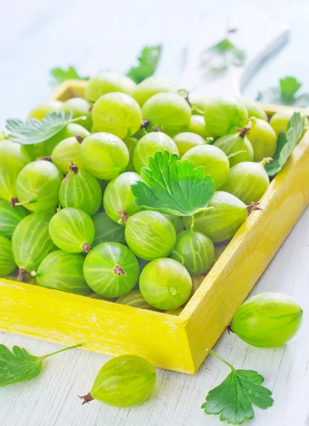Gooseberry in a box — Stock Photo, Image