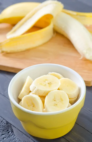 Banana in una ciotola — Foto Stock