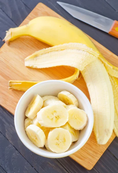 Banan i en skål — Stockfoto