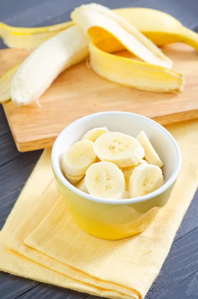 Banana in una ciotola — Foto Stock