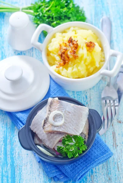 Herring in a bowl — Stock Photo, Image