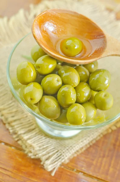 Green olives — Stock Photo, Image