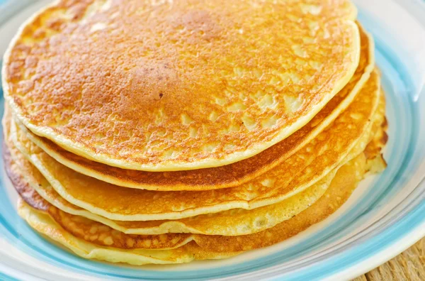 Pancakes on a plate — Stock Photo, Image