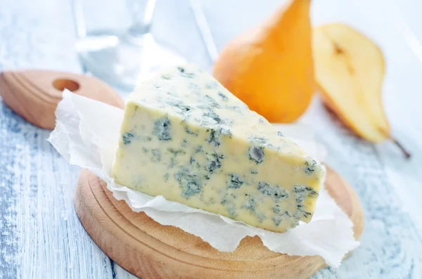 Μπλε τυρί και τα αχλάδια — Φωτογραφία Αρχείου