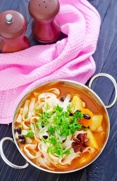 Lagman in pan — Stock Image Lagman in pan Royalty Free Stock Images