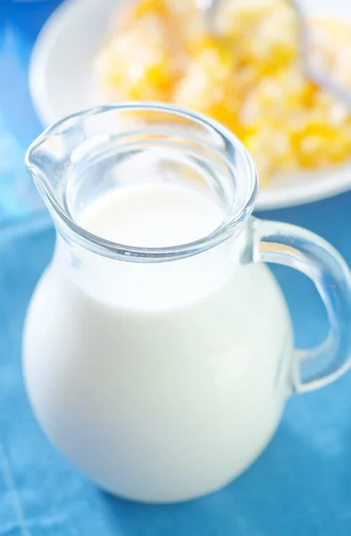 Milch im Krug — Stockfoto