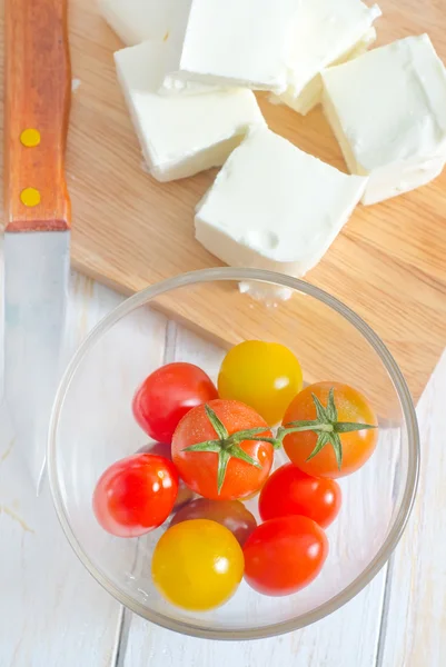 Feta and tomato — Stock Photo, Image